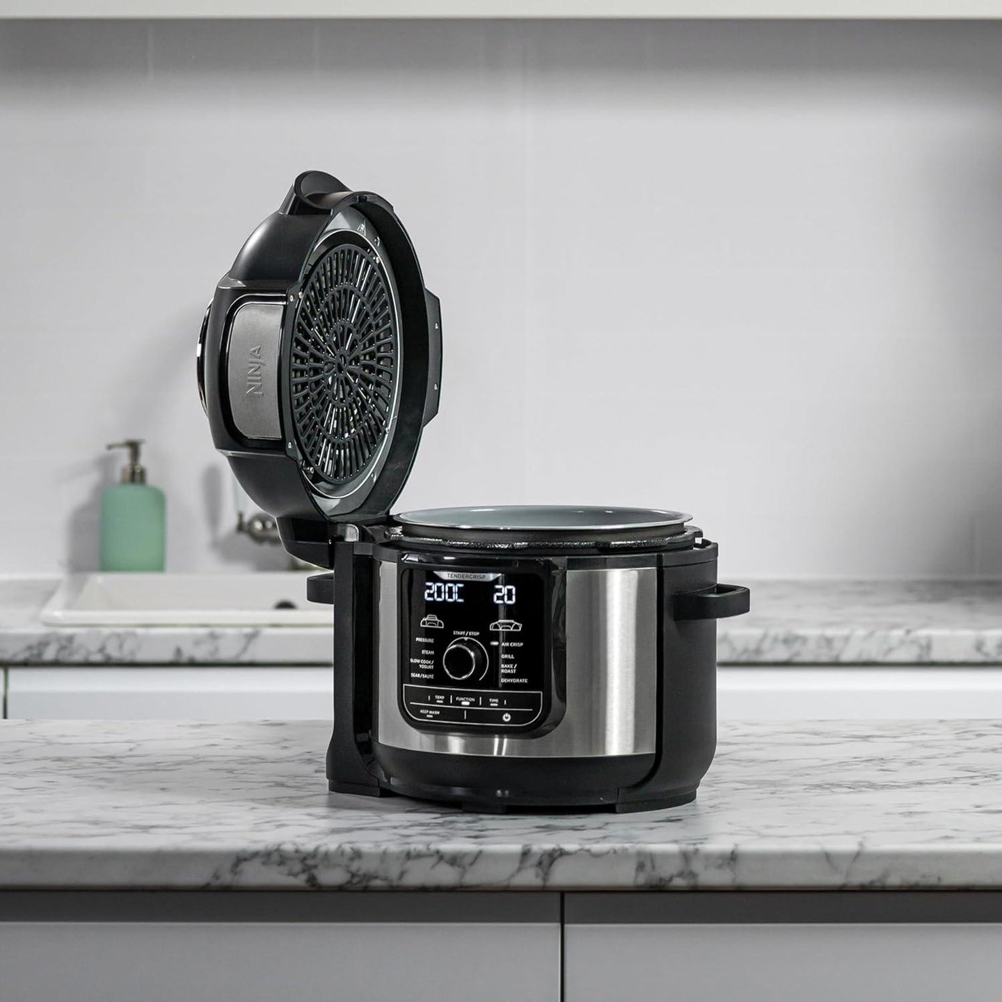 Ninja OP500EU Daugiafunkcinis puodas, 7.5l, 1760 W placiai atsidaro